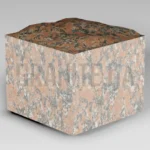 Брусчатка из Капустинского гранита 100x100x80 пилено-колотая