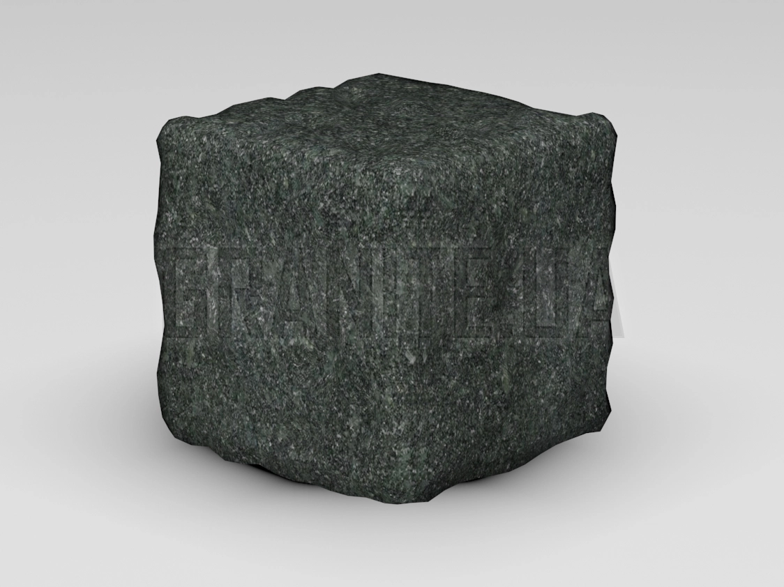Bruschatka-iz-Lugovogo-gabbro-150x150x150-galtovannaya-foto Брусчатка из Лугового габбро 150x150x150 галтованная — изображение 1