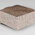 Брусчатка из Симоновского гранита 100x100x50 пилено-колотая