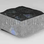 Брусчатка из Слободского лабрадорита 100x100x50 пилено-колотая