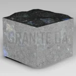Брусчатка из Слободского лабрадорита 100x100x80 пилено-колотая