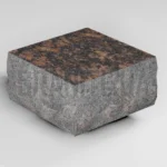 Брусчатка из Жадановского гранита 100x100x50 пилено-колотая термообработанная