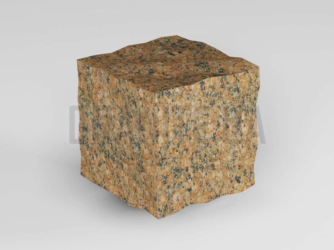 Bruschatka-iz-ZHadkovskogo-Koretskogo-granita-50x50x50-kolotaya-foto Брусчатка из Жадковского (Корецкого) гранита 50x50x50 колотая — изображение 1
