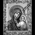 Ручная и машинная граверовка икон на граните - ИКН006