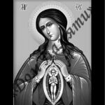 Ручная и машинная граверовка икон на граните - ИКН017