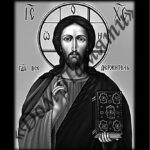 Ручная и машинная граверовка икон на граните - ИКН042