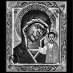 Ручная и машинная граверовка икон на граните - ИКН056