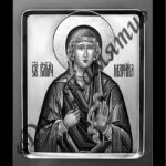 Ручная и машинная граверовка икон на граните - ИКН070