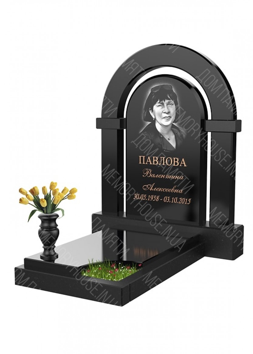 KOL003-833x1165 Модель памятника с аркой из гранита - КОЛ003 — изображение 1