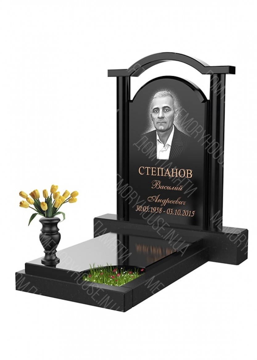 KOL018-833x1165 Модель памятника с аркой из гранита - КОЛ018 — изображение 1