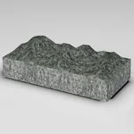 Плитка из Жежелевского гранита 600x300x80 колотая