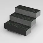 Ступень цельная из Осныковского лабрадорита 350x150x1000 термообработанная