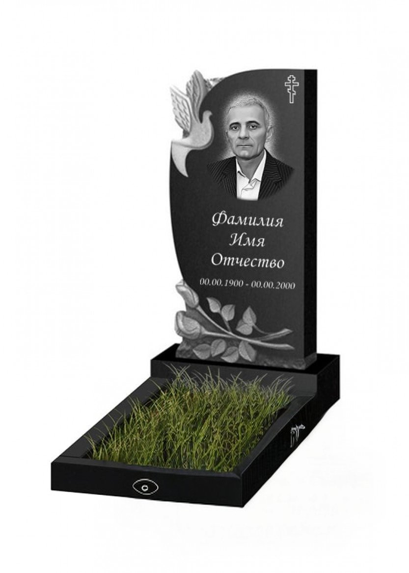VERT364-833x1165 Вертикальная модель памятника из гранита - ВЕРТ362 — изображение 1