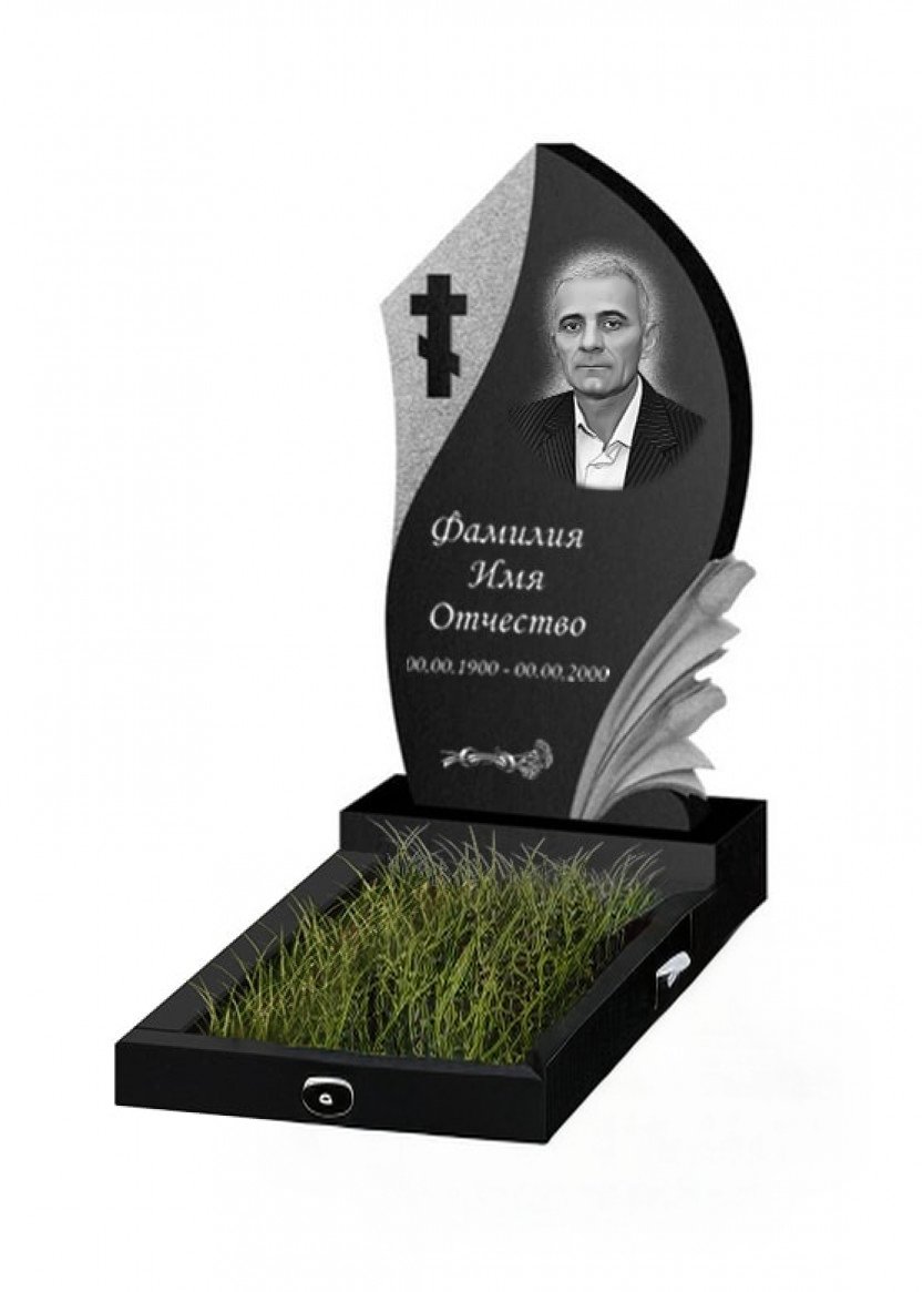 VERT395-833x1165 Вертикальная модель памятника из гранита - ВЕРТ395 — изображение 1